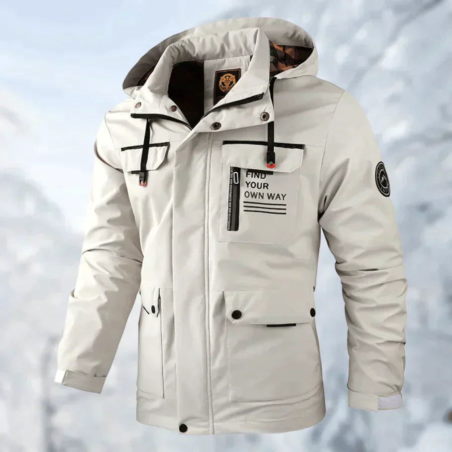 Alaska - Chaqueta de hombre cortavientos e impermeable para primavera y otoño