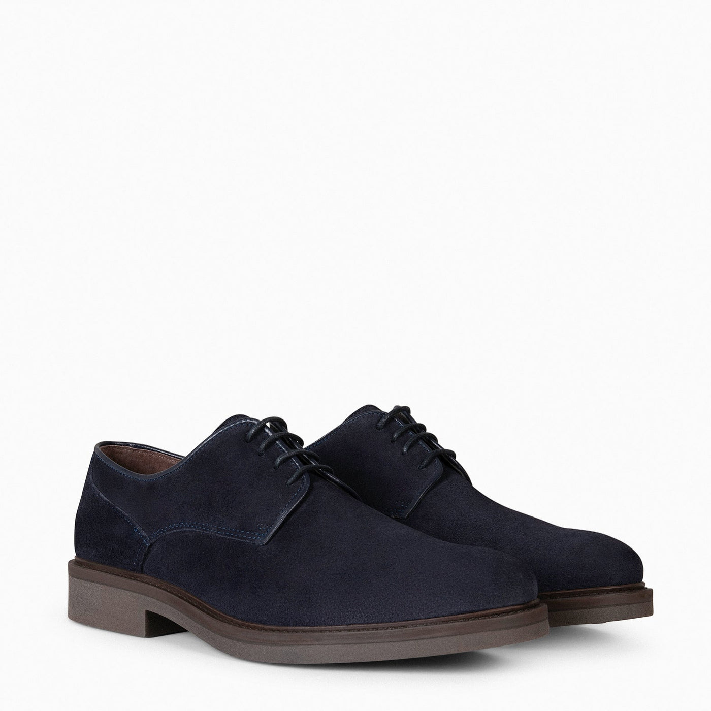 ALONSO  – Chaussures à lacets en daim BLEU MARINE pour homme