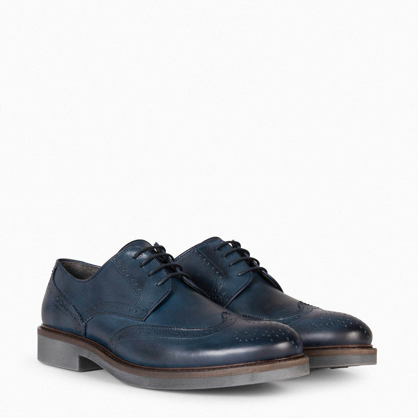 QUEVEDO – Chaussures de ville en cuir BLEU MARINE pour homme