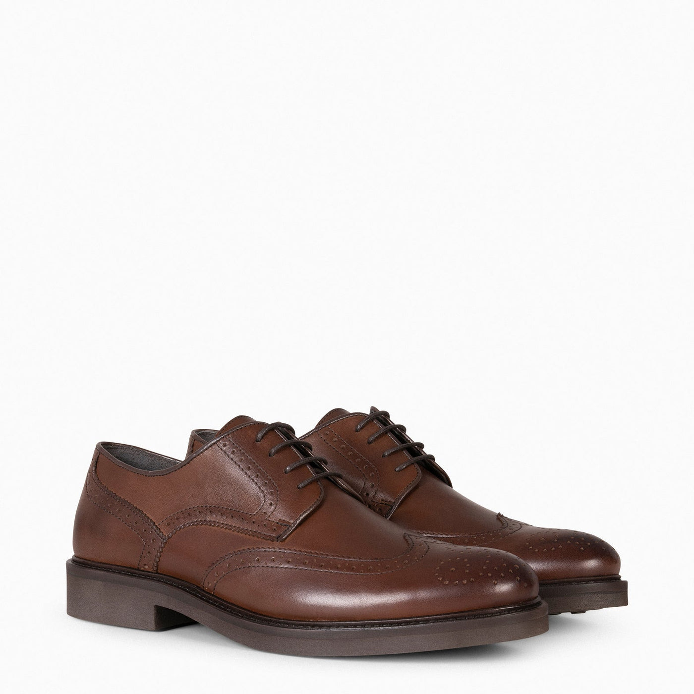 QUEVEDO – Chaussures de ville en cuir MARRON pour homme