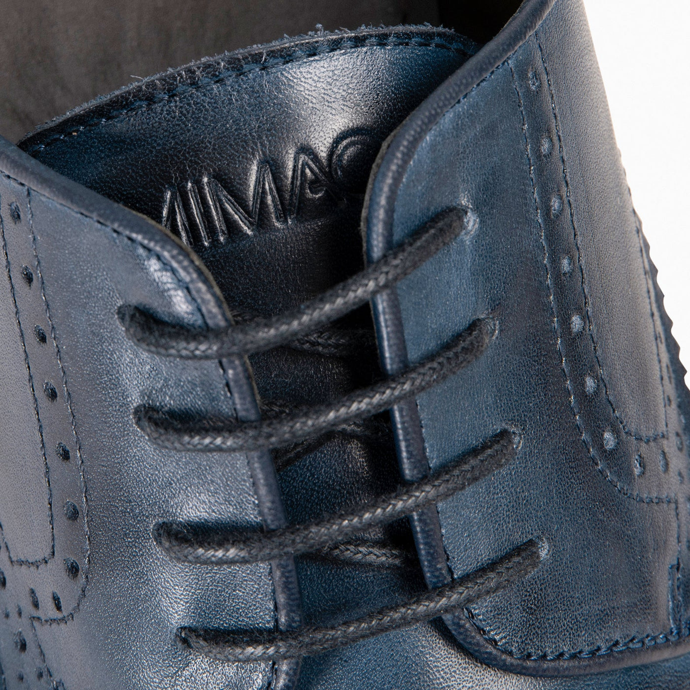 QUEVEDO – Chaussures de ville en cuir BLEU MARINE pour homme