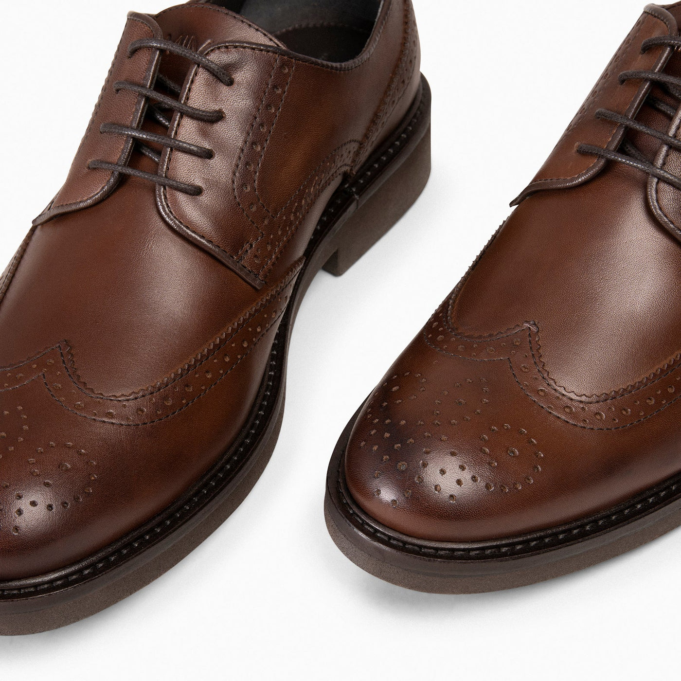 QUEVEDO – Chaussures de ville en cuir MARRON pour homme