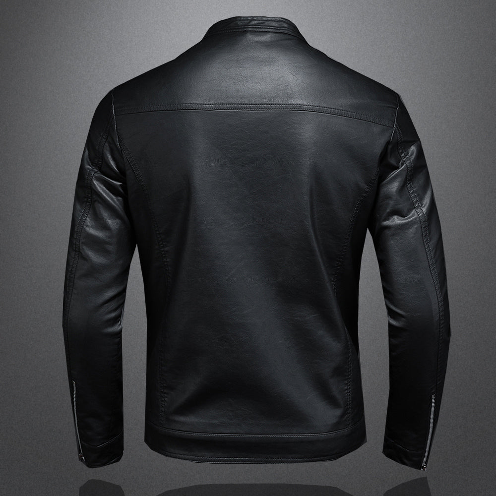 Chaqueta de cuero para motociclista