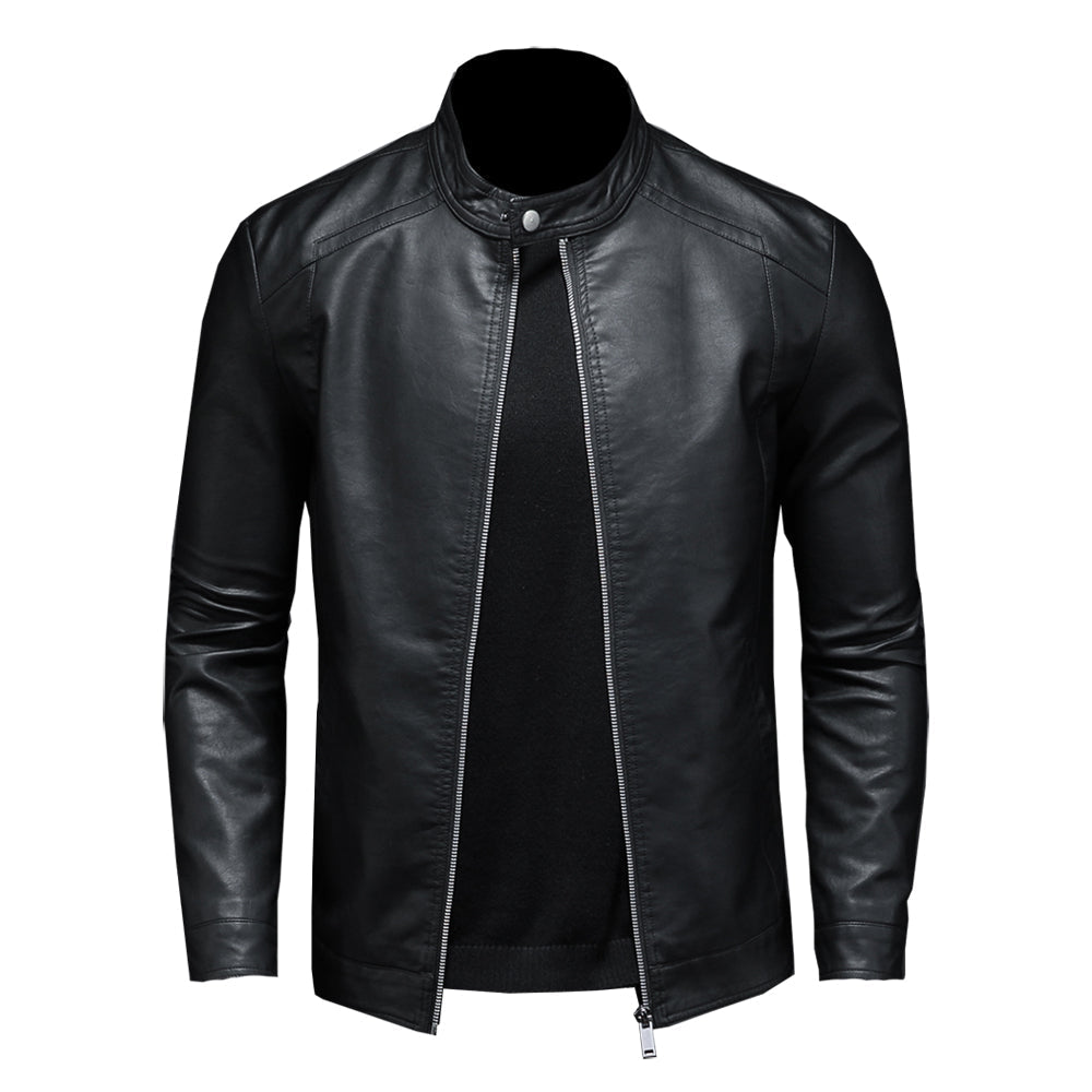 Chaqueta de cuero para motociclista