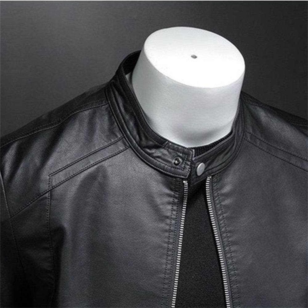 Chaqueta de cuero para motociclista