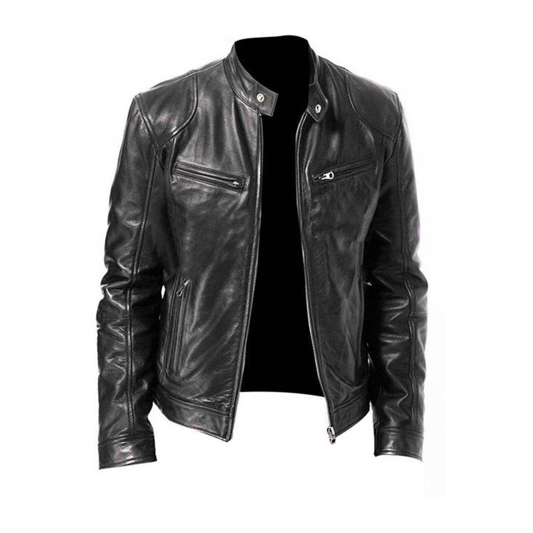 Veste en cuir pour homme