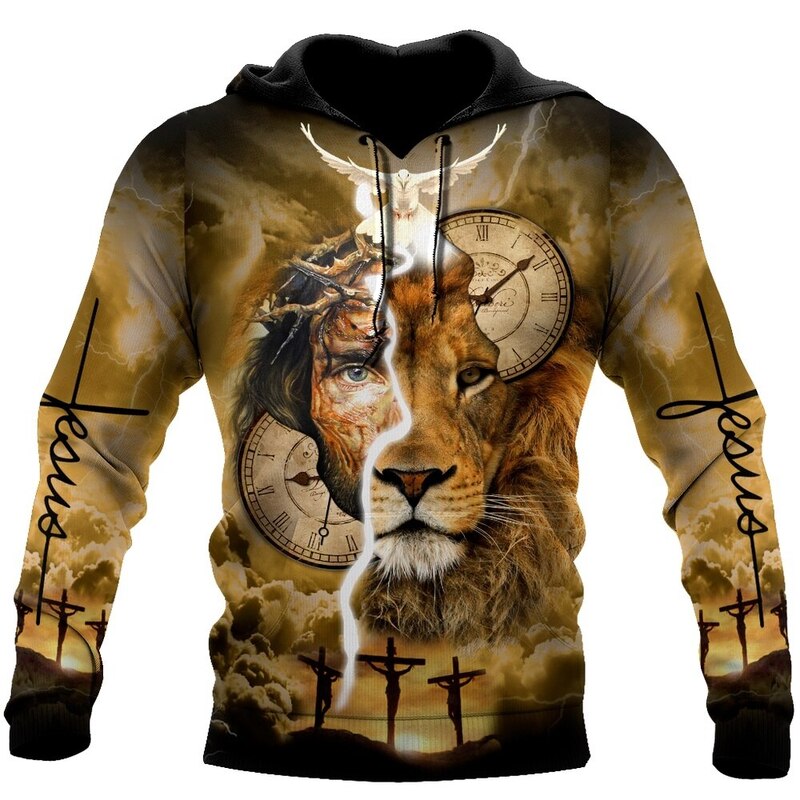 Sweat Tête de Lion Jésus Christ