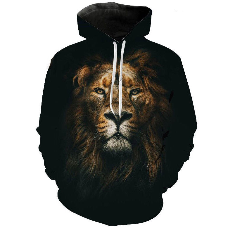 Sweat Tête de Lion Noir