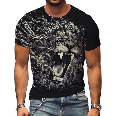 T-Shirt Lion qui Rugit