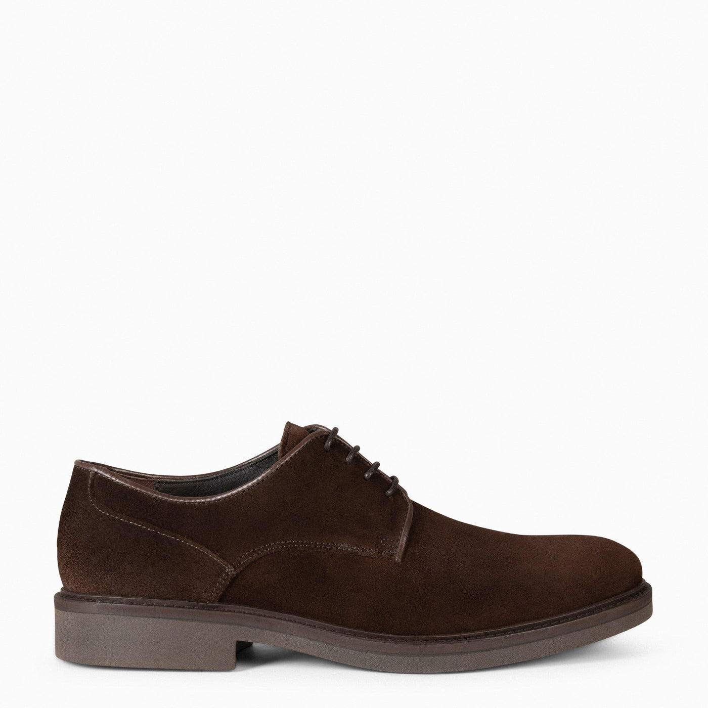 ALONSO  – Chaussures à lacets en daim MARRON pour homme