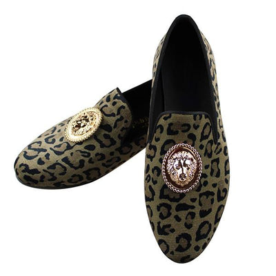 Mocassins Lion <br> Motifs Léopard