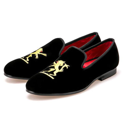 Mocassins Lion <br> Pièce de Velours