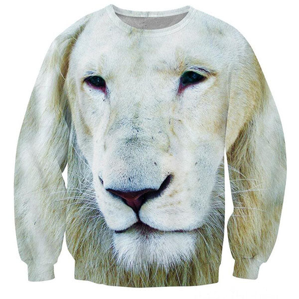 Pull Lion <br> Fauve Blanc