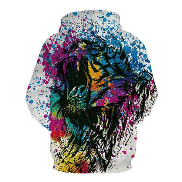 Sweat Lion <br> Peinture Farouche