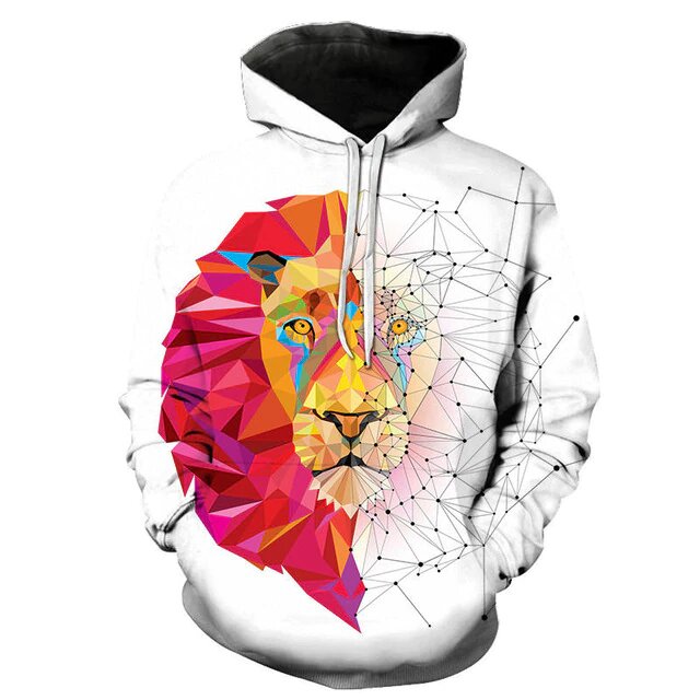 Sweat Lion <br> Motifs Géométriques