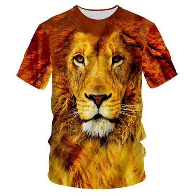 T-Shirt Lion <br> Effet 3D