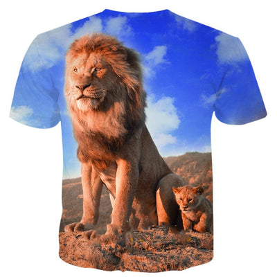 T-Shirt Lion <br> Apprentissage Sauvage