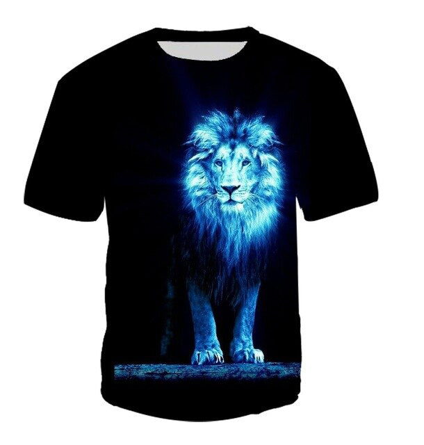 T-Shirt Lion <br> Néon Imposant