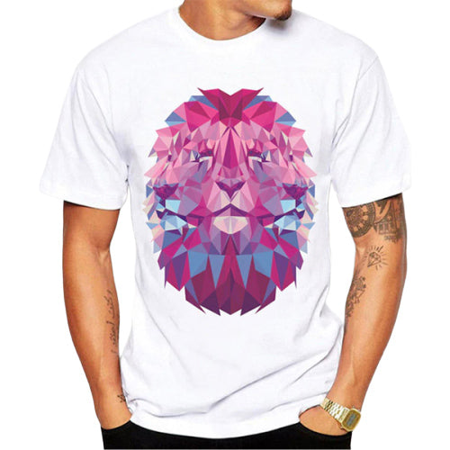 T-Shirt Lion <br> Regard Violet