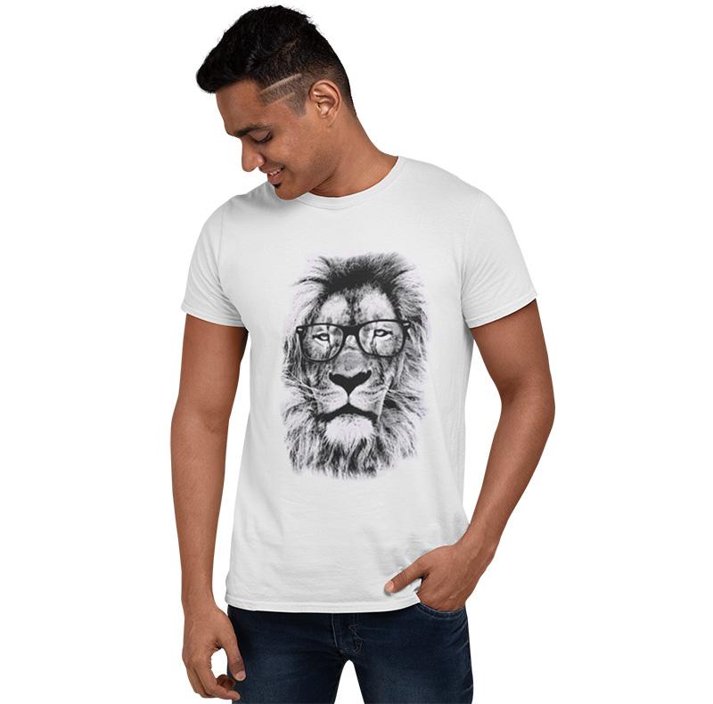 T-Shirt Lion <br> Hipster Sauvage