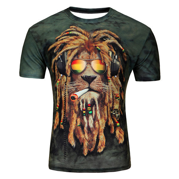 T-Shirt Lion <br> Rasta Man